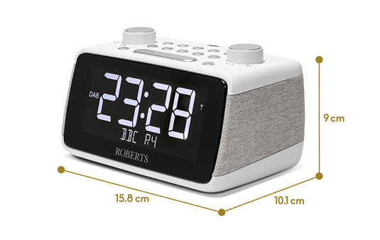 Roberts Ortus 4 DAB+/FM Bedside Radio Bluetooth, White