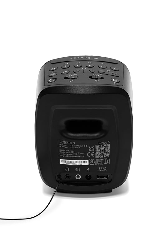 Roberts Ortus 5 DAB+/FM Bedside Radio with Bluetooth, Black