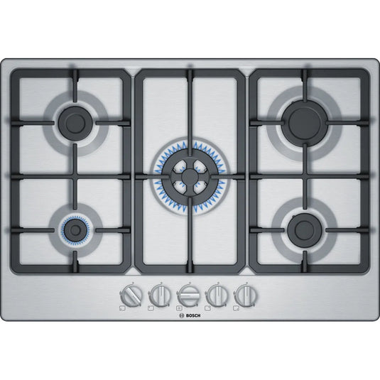Bosch Series 4, Gas hob, 75 cm, Stainless steel