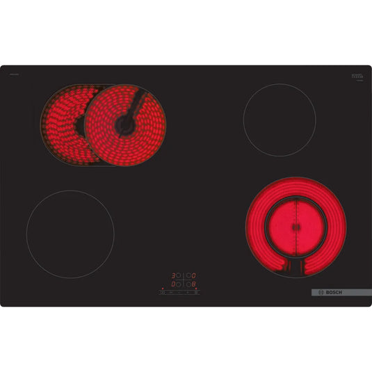 Bosch Series 4, Electric hob, 80 cm, Black