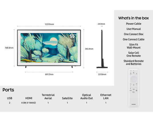 Samsung QE55LS03F 55" The Frame QLED 4K Vision AI Smart TV