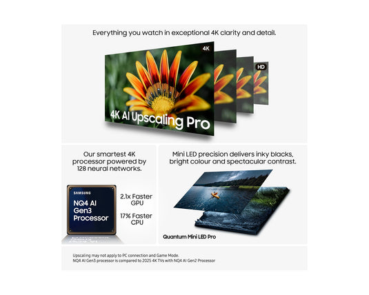 Samsung QE85QN93F 85" Neo QLED QN93F Mini LED HDR 4K Ultra HD Smart AI TV