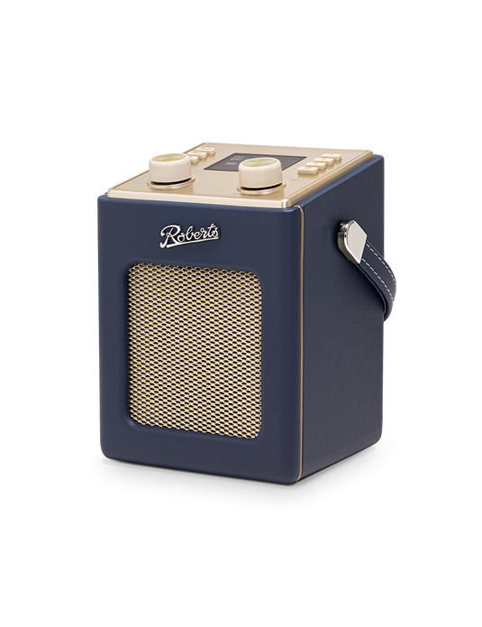 Roberts Revival Mini 2 DAB/DAB+/FM Portable Radio with Bluetooth, Midnight Blue