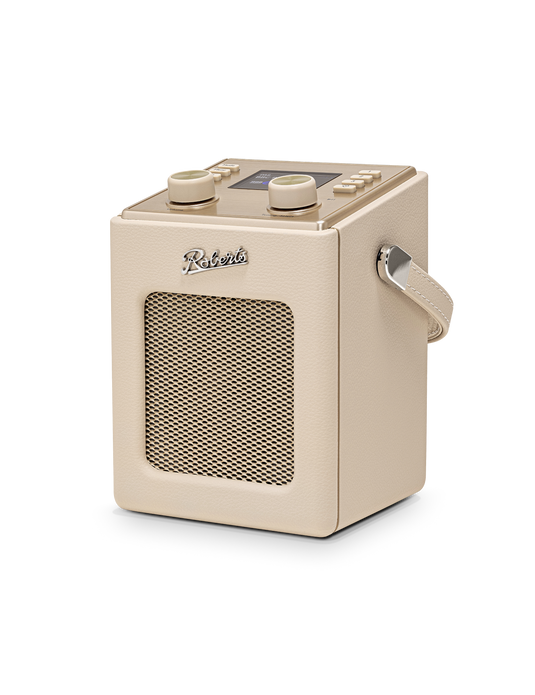 Roberts Revival Mini 2 DAB/DAB+/FM Portable Radio with Bluetooth, Pastel Cream