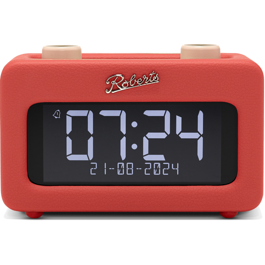 Roberts Revival Rest DAB+/FM Bedside Radio, Classic Red