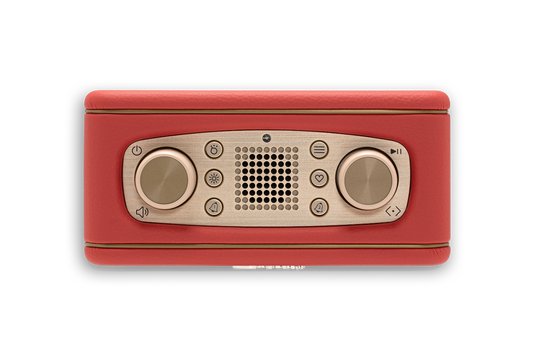 Roberts Revival Rest DAB+/FM Bedside Radio, Classic Red