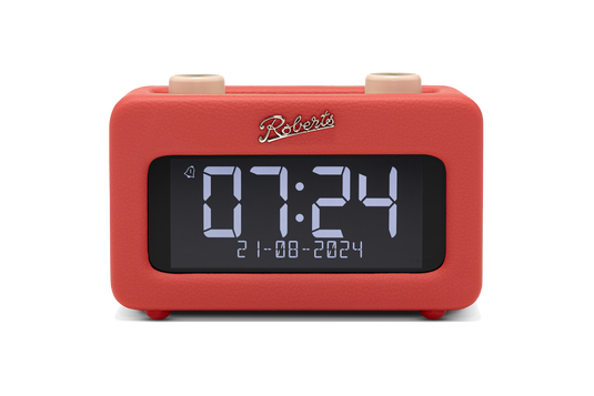 Roberts Revival Rest DAB+/FM Bedside Radio, Classic Red