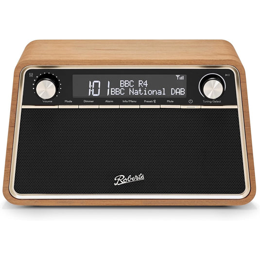 Roberts Reva DAB+/FM Table-top Radio with Bluetooth, Cherry