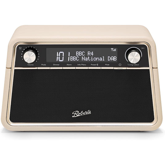 Roberts Reva DAB+/FM Table-top Radio with Bluetooth, Pastel Cream