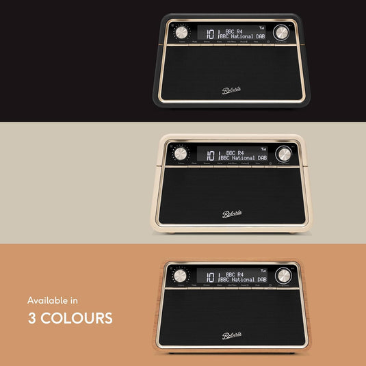 Roberts Reva DAB+/FM Table-top Radio with Bluetooth, Pastel Cream
