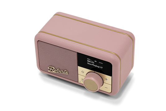 Roberts Revival Petite 2 DAB / DAB+ / FM RDS digital radio, Dusky Pink