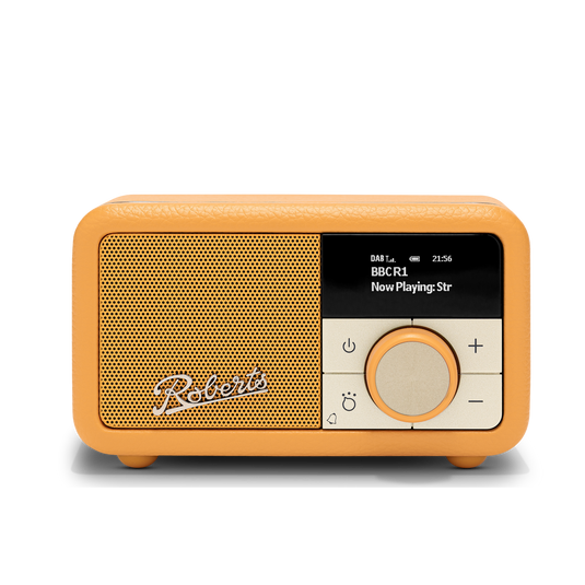 Roberts Revival Petite 2 DAB / DAB+ / FM RDS digital radio, Sunburst Yellow