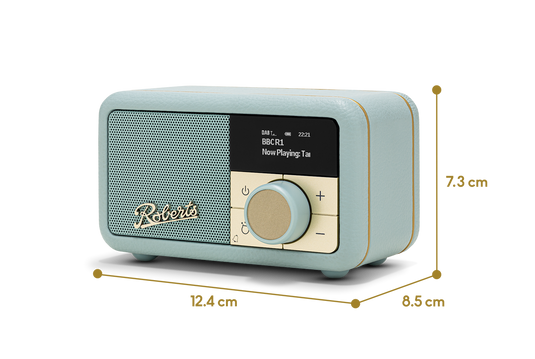 Roberts Revival Petite 2 DAB / DAB+ / FM RDS digital radio, Duck Egg