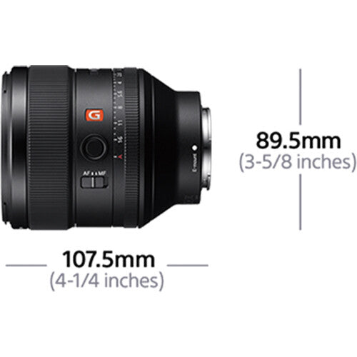 Sony SEL85F14GM FE 85mm f/1.4 GM Lens