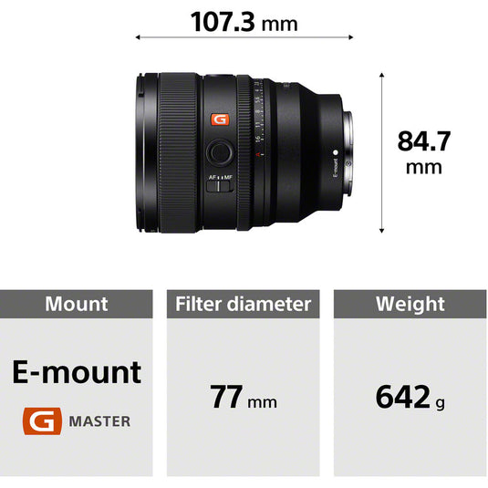 Sony SEL85F14GM2 FE 85mm f/1.4 GM II Lens
