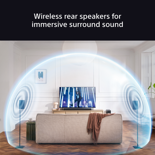 Sony SA-RS8 BRAVIA Theatre Rear 8 Wireless Rear Speakers for HTA9000, HTA8000 & HTA3000