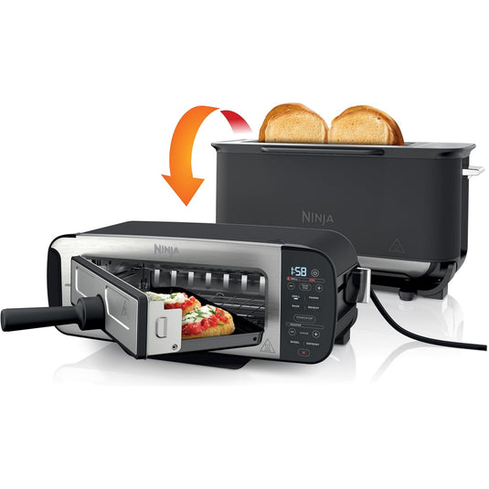 Ninja ST200UK Foodi 3-in-1 Toaster, Grill & Panini Press, Black