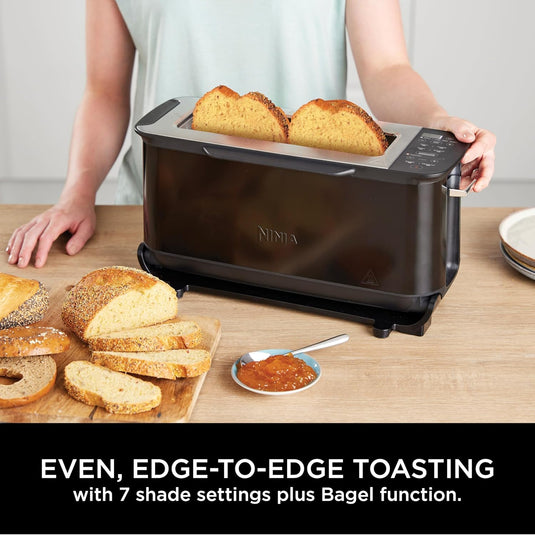 Ninja ST200UK Foodi 3-in-1 Toaster, Grill & Panini Press, Black