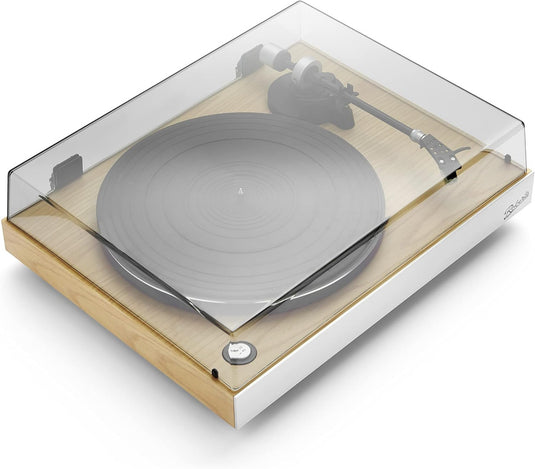 Roberts Stylus Luxe Direct Drive Turntable with Pre-Amp, Light Oak