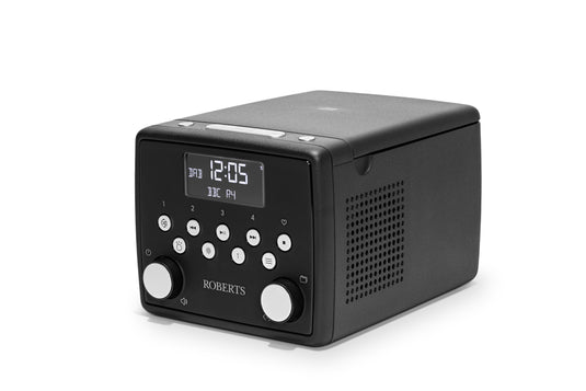 Roberts SOUND49 DAB+/ FM Bedside Radio with CD & Bluetooth, Black