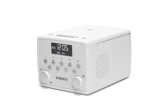 Roberts SOUND49 DAB+/ FM Bedside Radio with CD & Bluetooth, White