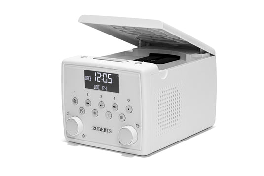 Roberts SOUND49 DAB+/ FM Bedside Radio with CD & Bluetooth, White