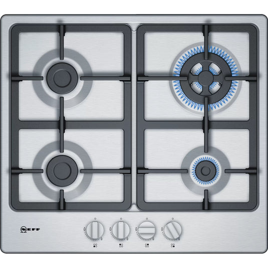 Neff N50, Gas hob, 60 cm, Stainless steel