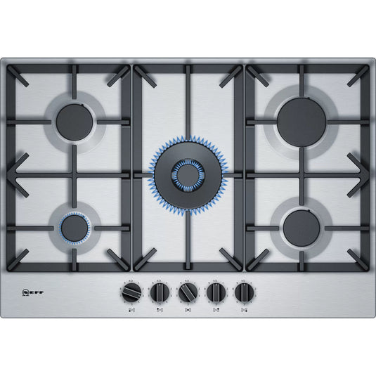 Neff N70, Gas hob, 75 cm, Stainless steel