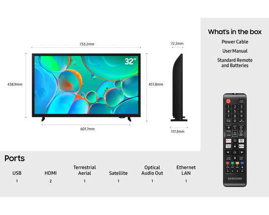 Samsung UE32H5000F 32" LED HDR HD Smart TV