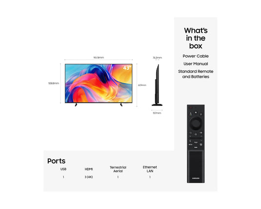 Samsung UE43M70H 43" Mini LED M70H 4K Vision AI Smart TV