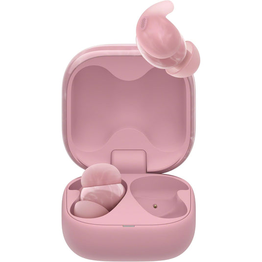 Sony WF-LS910 LinkBuds Fit Wireless Noise Canceling Headphones, Marble Pink