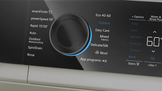 Siemens iQ700, Washing machine, front loader, 11 kg, 1600 rpm, Silver inox