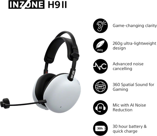 Sony WH-G910N INZONE H9 II Headset, White