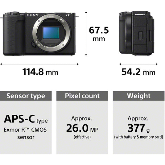 OPEN-BOX RENEWED - Sony ZV-E10 II APS-C Mirrorless Vlog Camera with 16-50mm Lens Kit