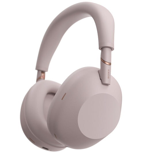 Sony WH-1000XM6 Wireless Noise Cancelling Headphones, Sand Pink