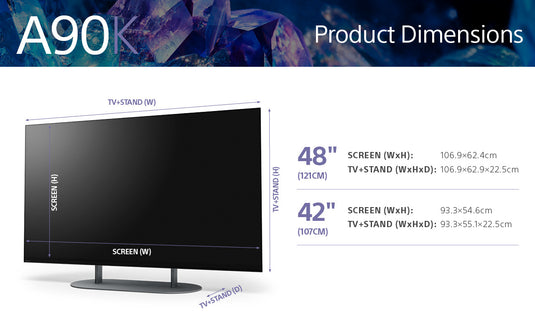 Sony XR-48A90KU 48" A90K BRAVIA XR MASTER Series OLED TV