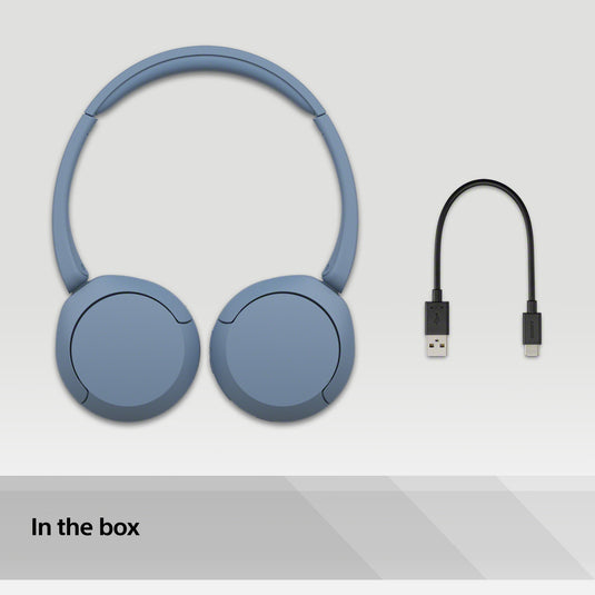 Sony WH-CH520 Wireless Headphones, Blue