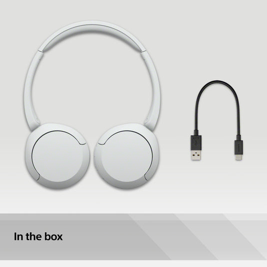 Sony WH-CH520 Wireless Headphones, White