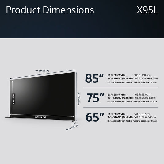 Sony XR-75X95LPU 75" X95L 4K HDR Mini LED TV