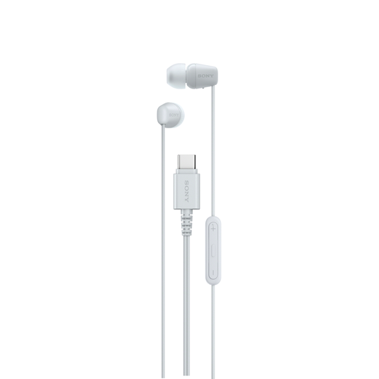 Sony IEREX15C USB-C Wired In-Ear Headphones, White