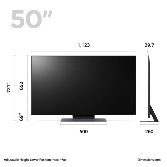 LG 50QNED816RE 50" 4K QNED MiniLED Smart TV