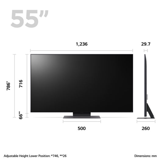 LG 55QNED816RE 55" 4K QNED MiniLED Smart TV