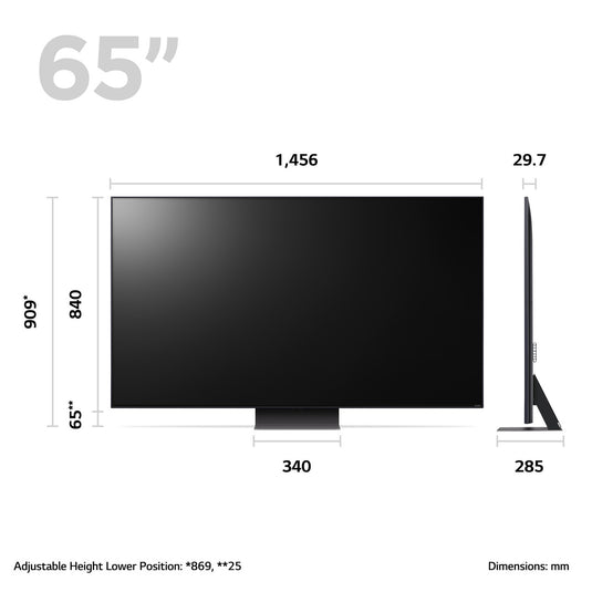 LG 65QNED816RE 65" 4K QNED MiniLED Smart TV