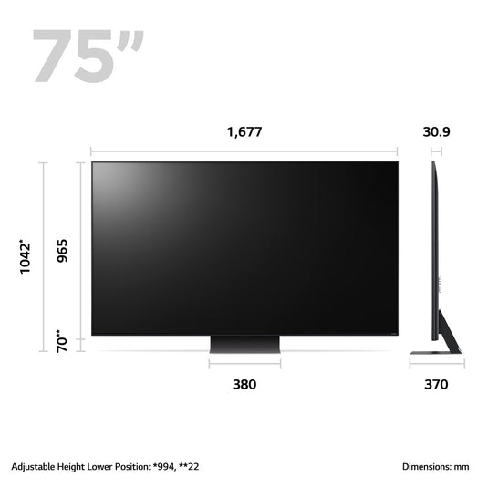 LG 75QNED826RE 75" 4K QNED MiniLED Smart TV