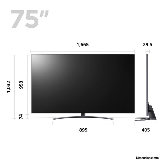 LG 75QNED916QE 75" 4K QNED MiniLED Smart TV