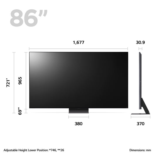 LG 86QNED816RE 86" 4K QNED MiniLED Smart TV