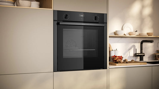 Neff B3ACE4AG3B N50 Built In Electric Single Oven, Graphite