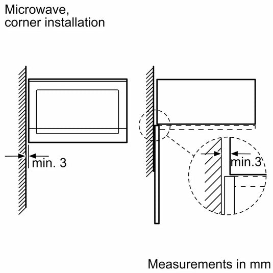 Bosch Series 4, Built-in microwave oven, Stainless steel