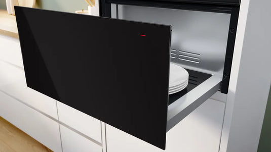 Bosch Series 8, Built-in warming drawer, 60 x 29 cm, Black