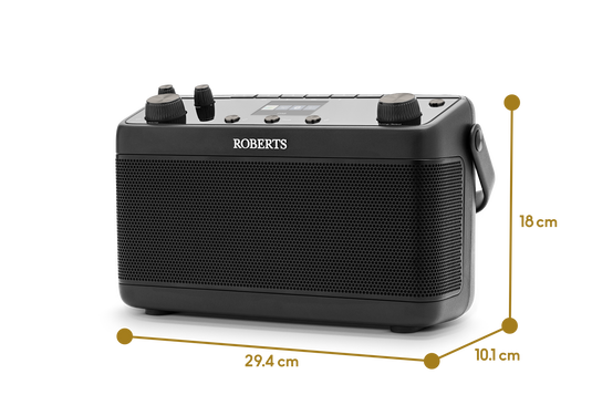 Roberts Blutune 7 Stereo DAB / DAB+ / FM Radio with 40 presets, Black